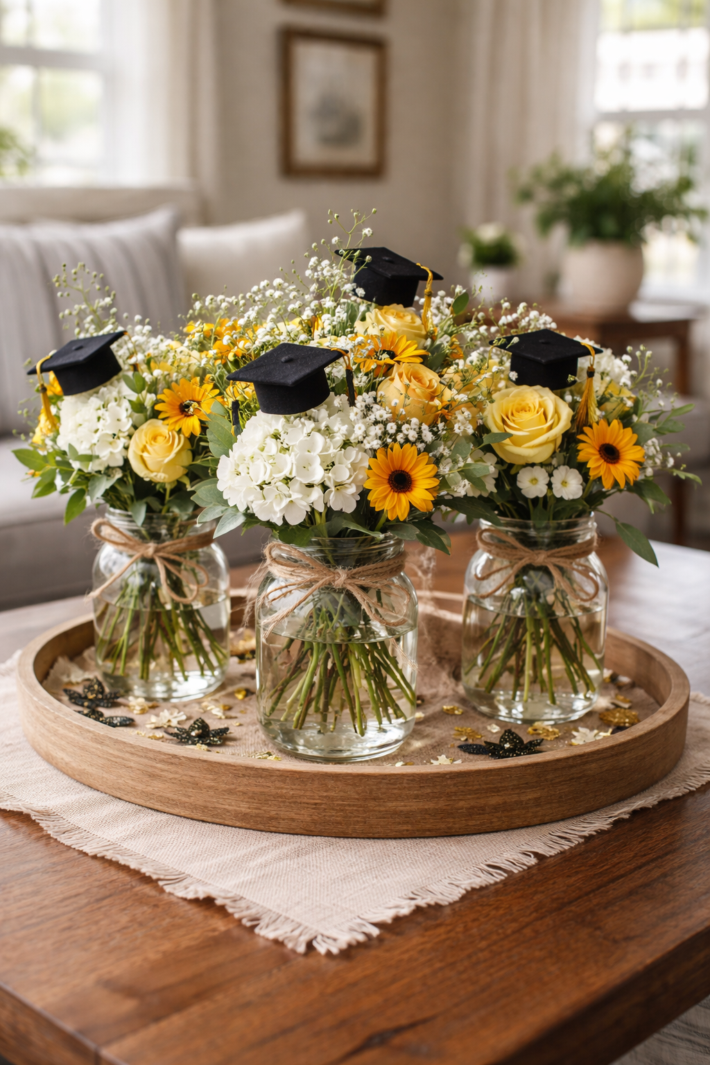 rustic charm with flowers