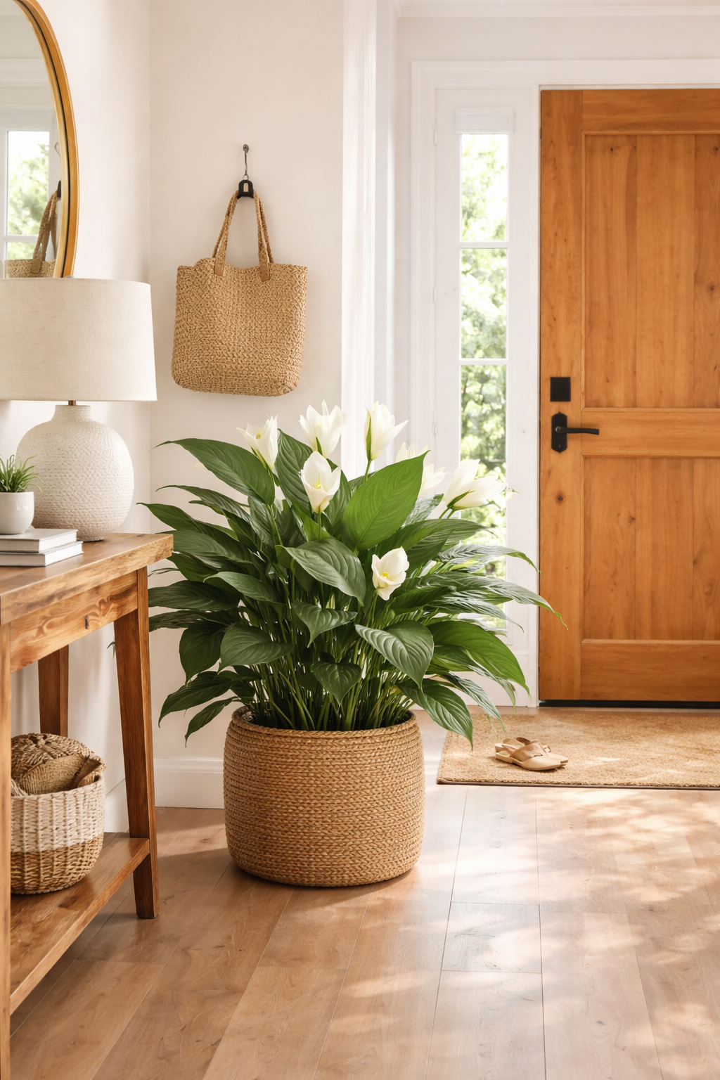 peace lily promotes harmonious energy