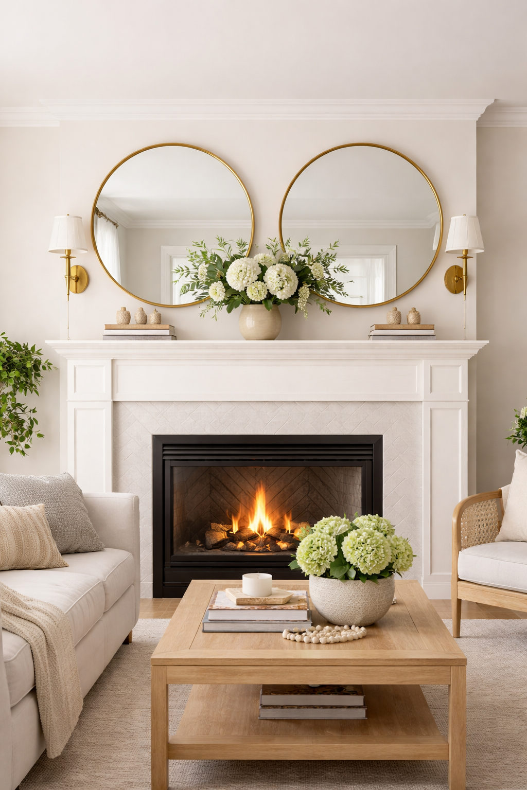 balanced symmetrical mirror arrangement