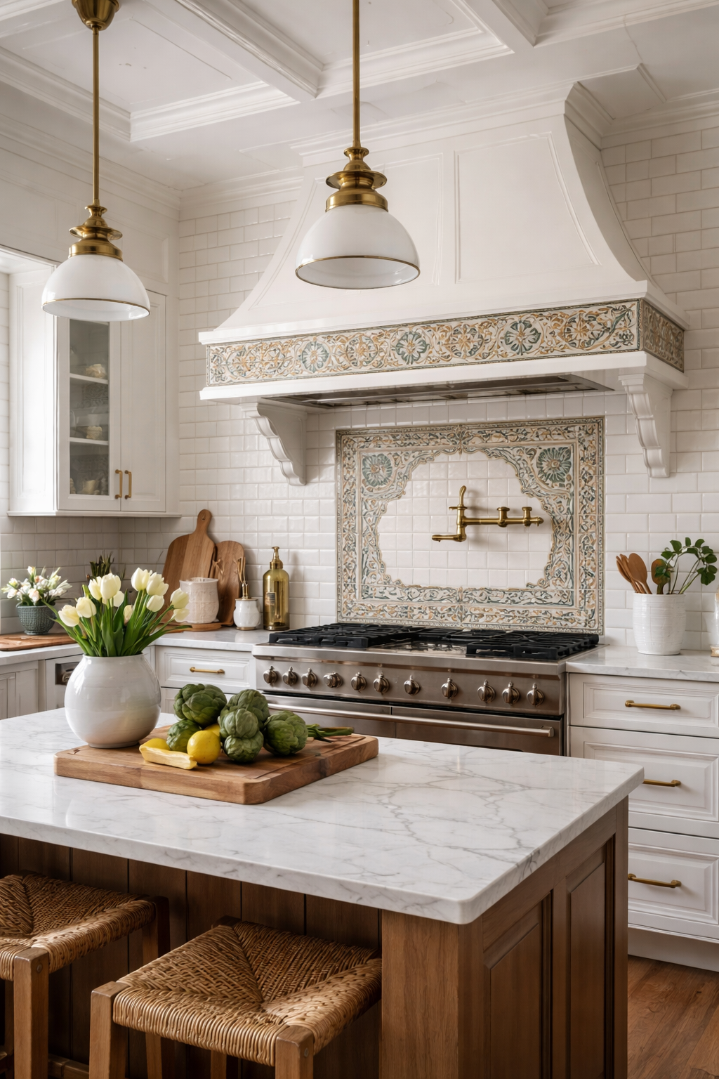 ornate victorian tile accents