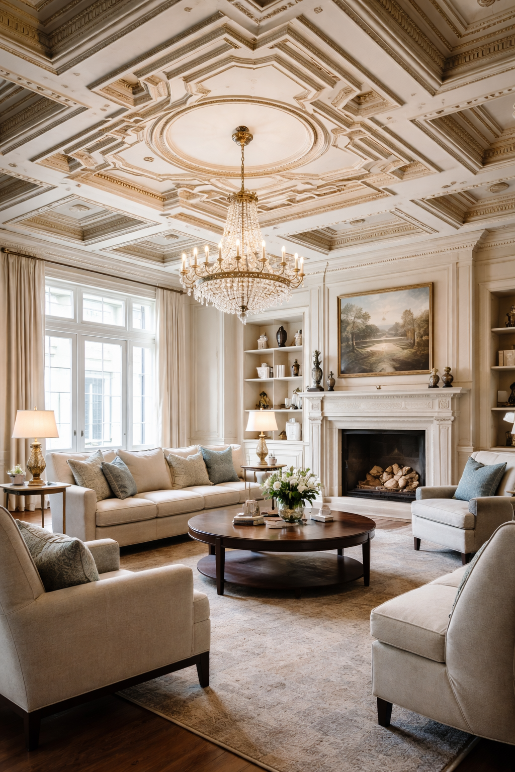 intricate layered geometric patterns