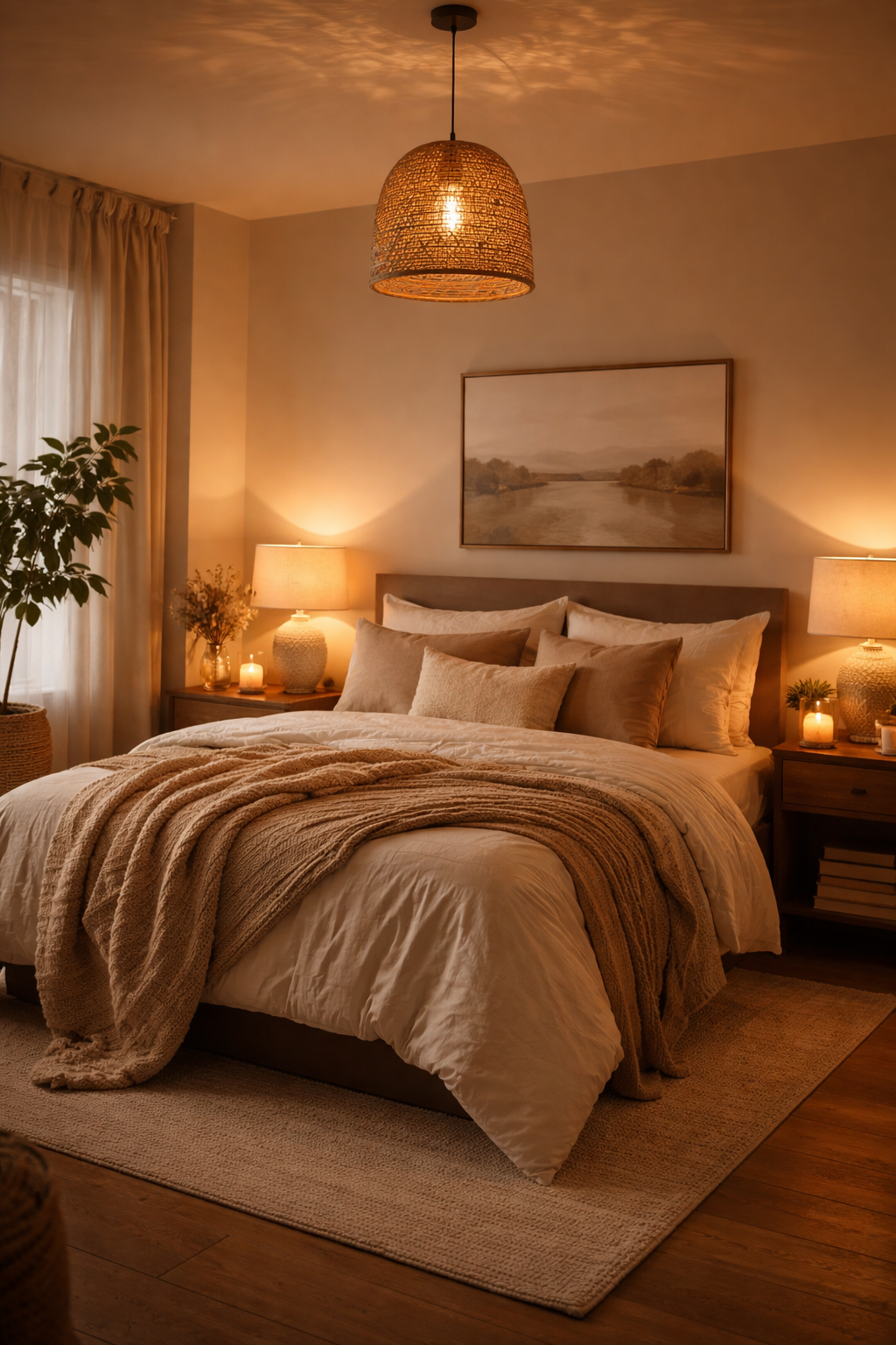 warm inviting ambient lighting