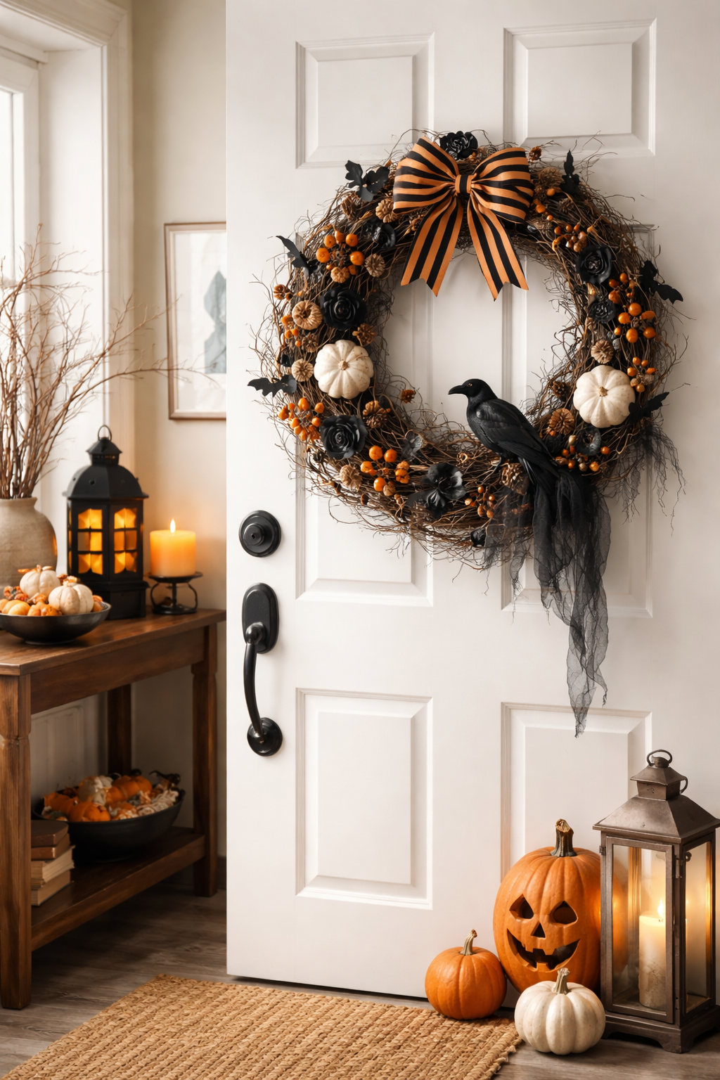 45 Halloween Wreath Ideas to Impress Your Trick-or-Treaters Before October 2 Halloween Wreath