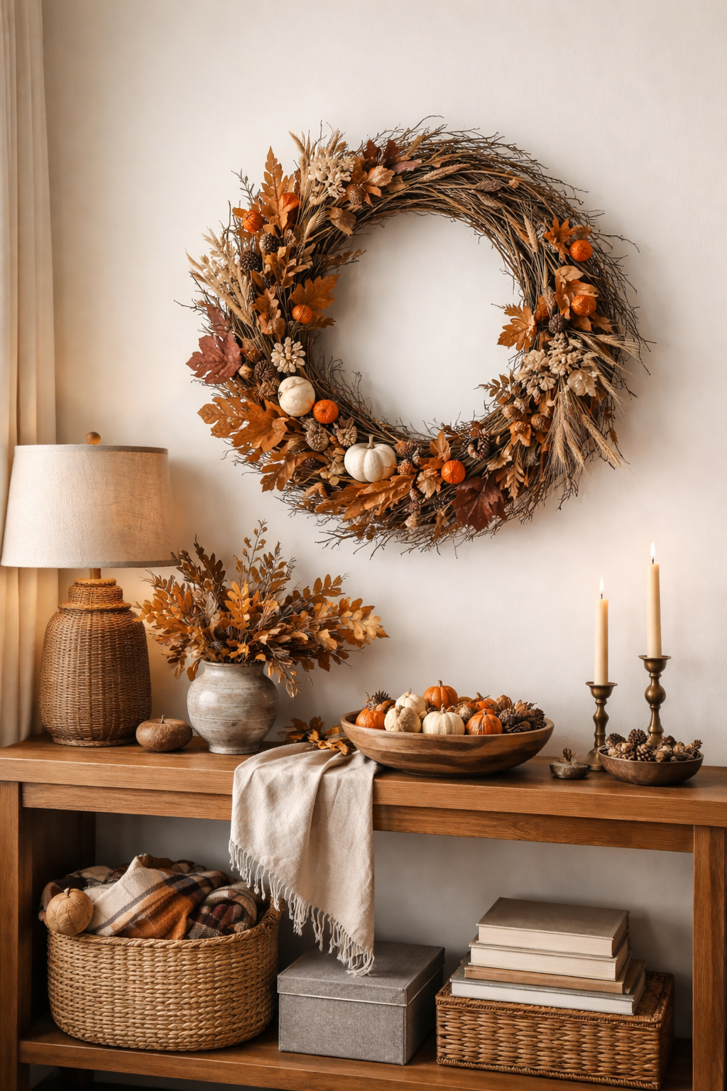 Fall foraged wreath