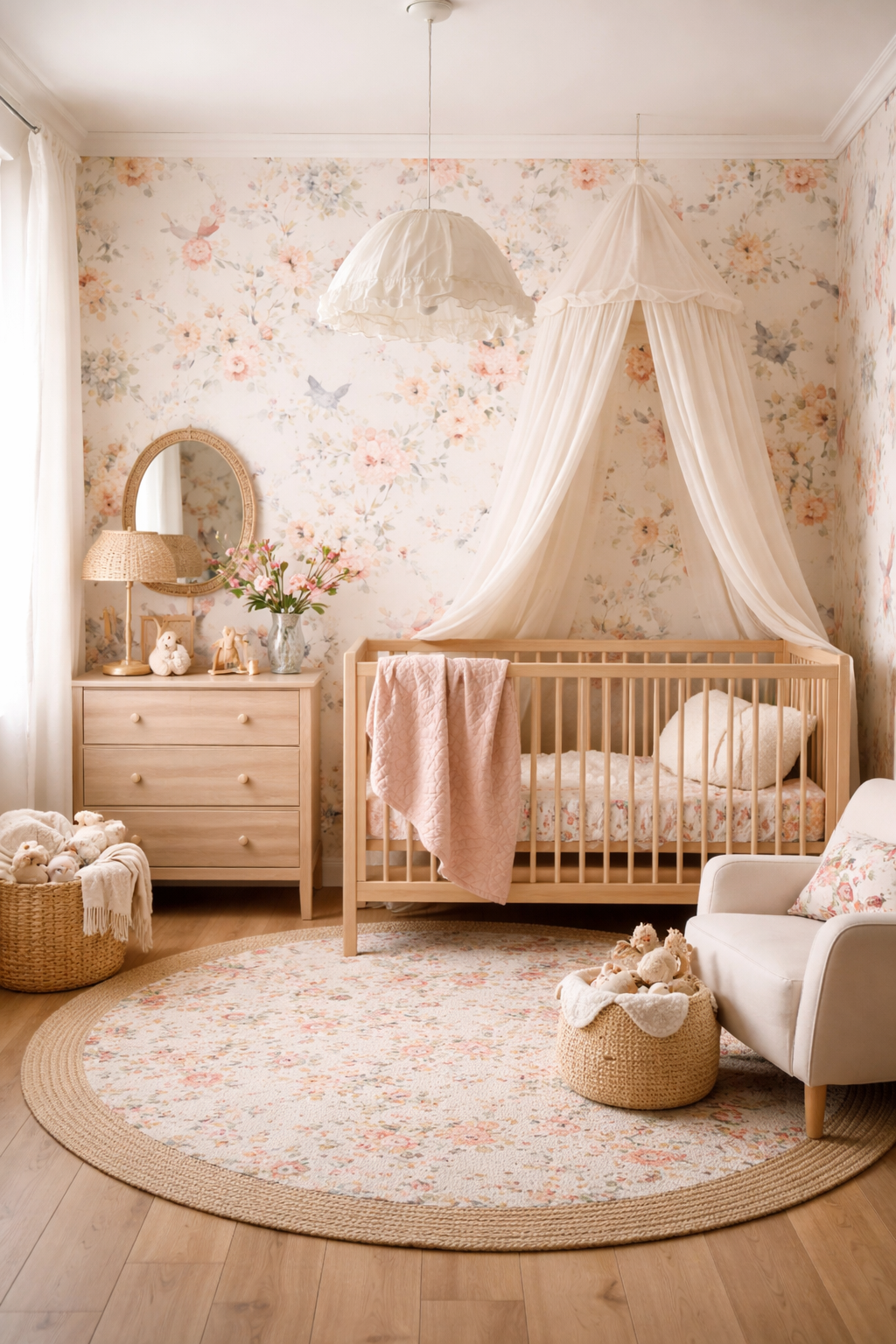 delicate colorful floral decor