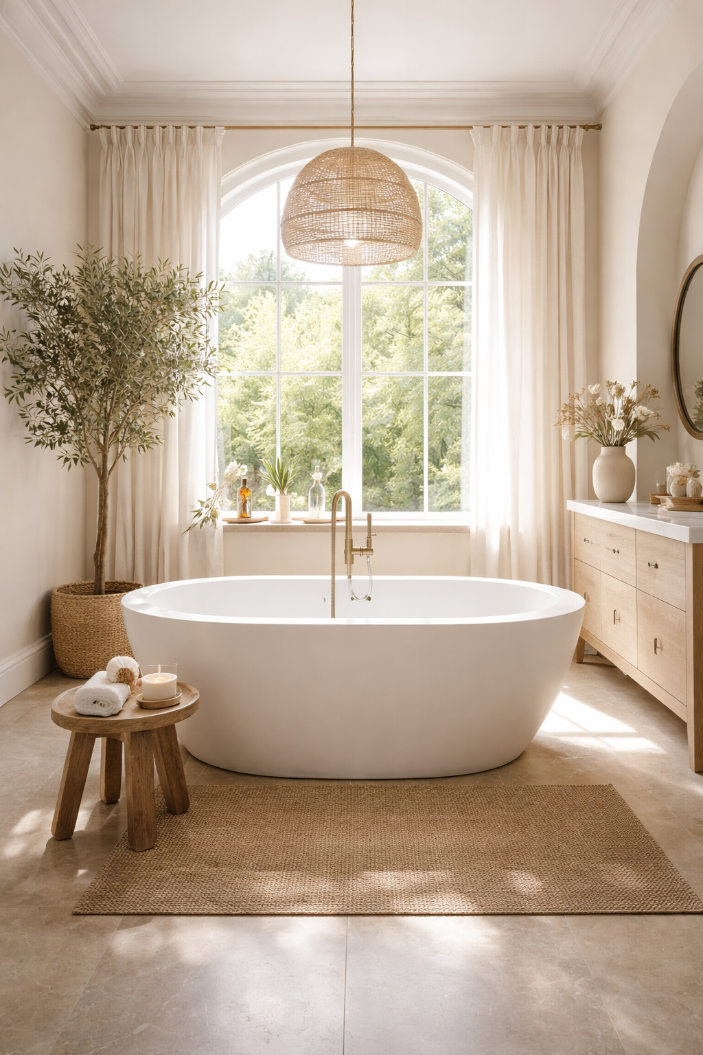 stylish freestanding bathtub centerpiece