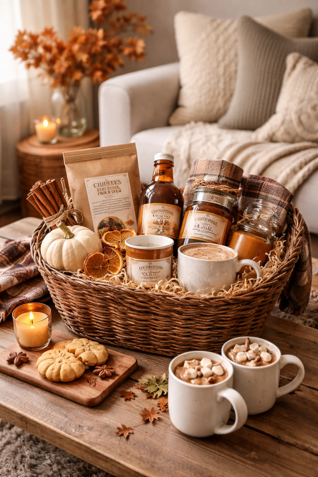fall cozy indulgence basket