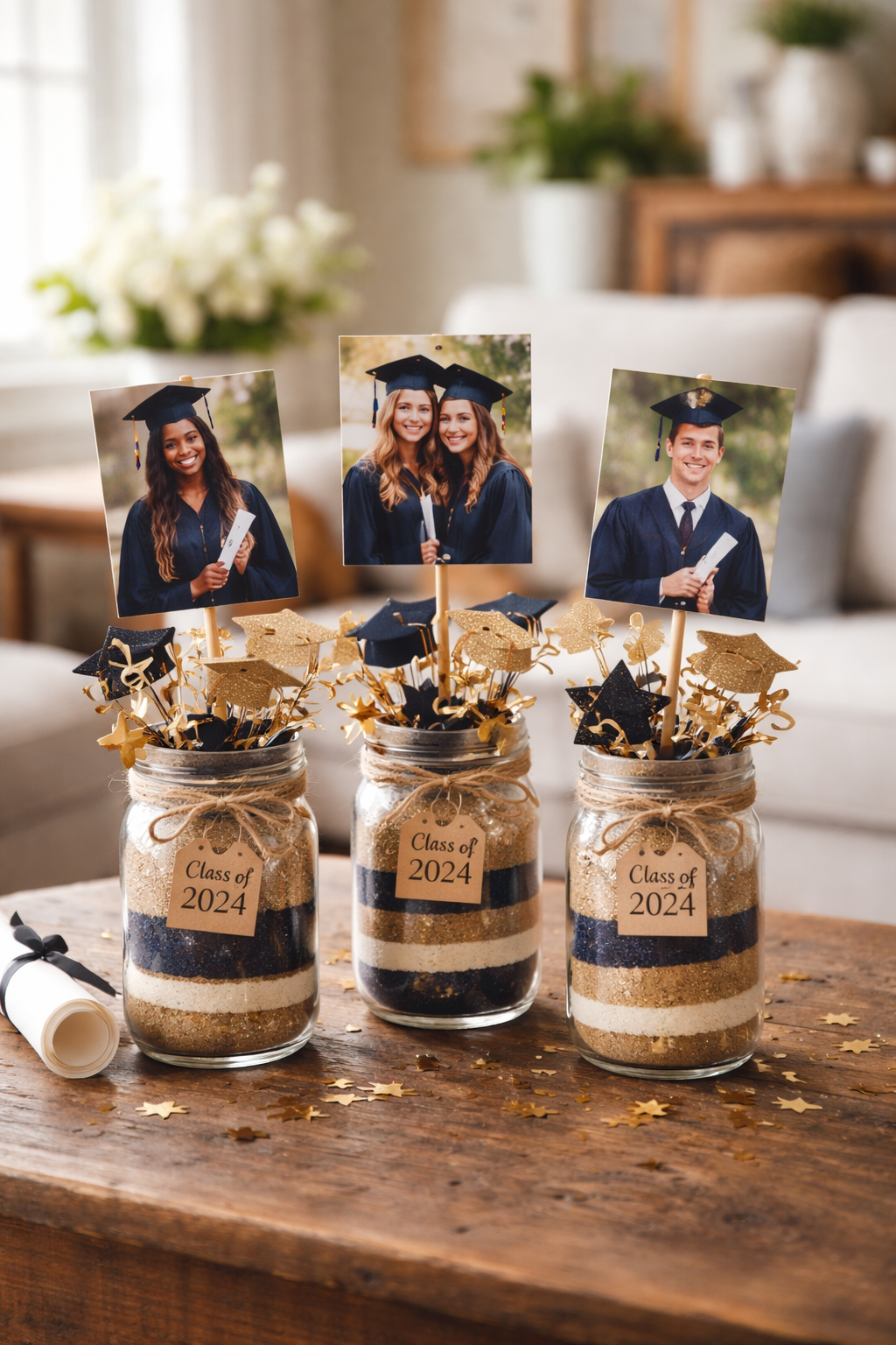 custom rustic photo holders