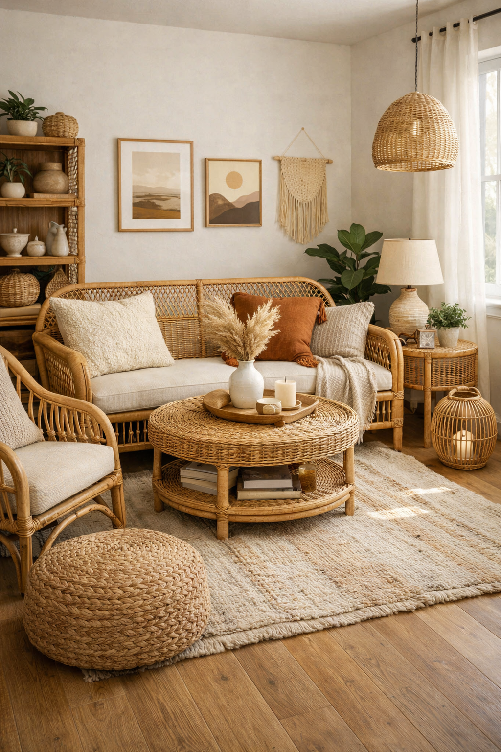 22 Modern Boho Living Room Ideas You'll Absolutely Love 3 natural warmth and texture