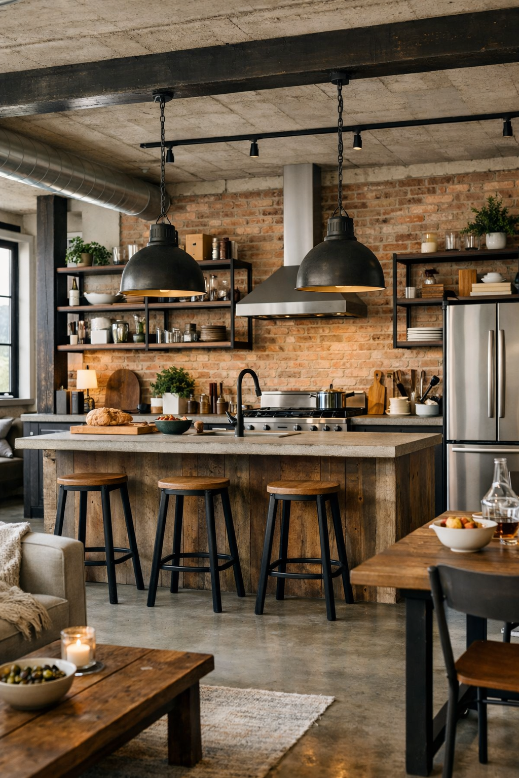 industrial chic with practicality