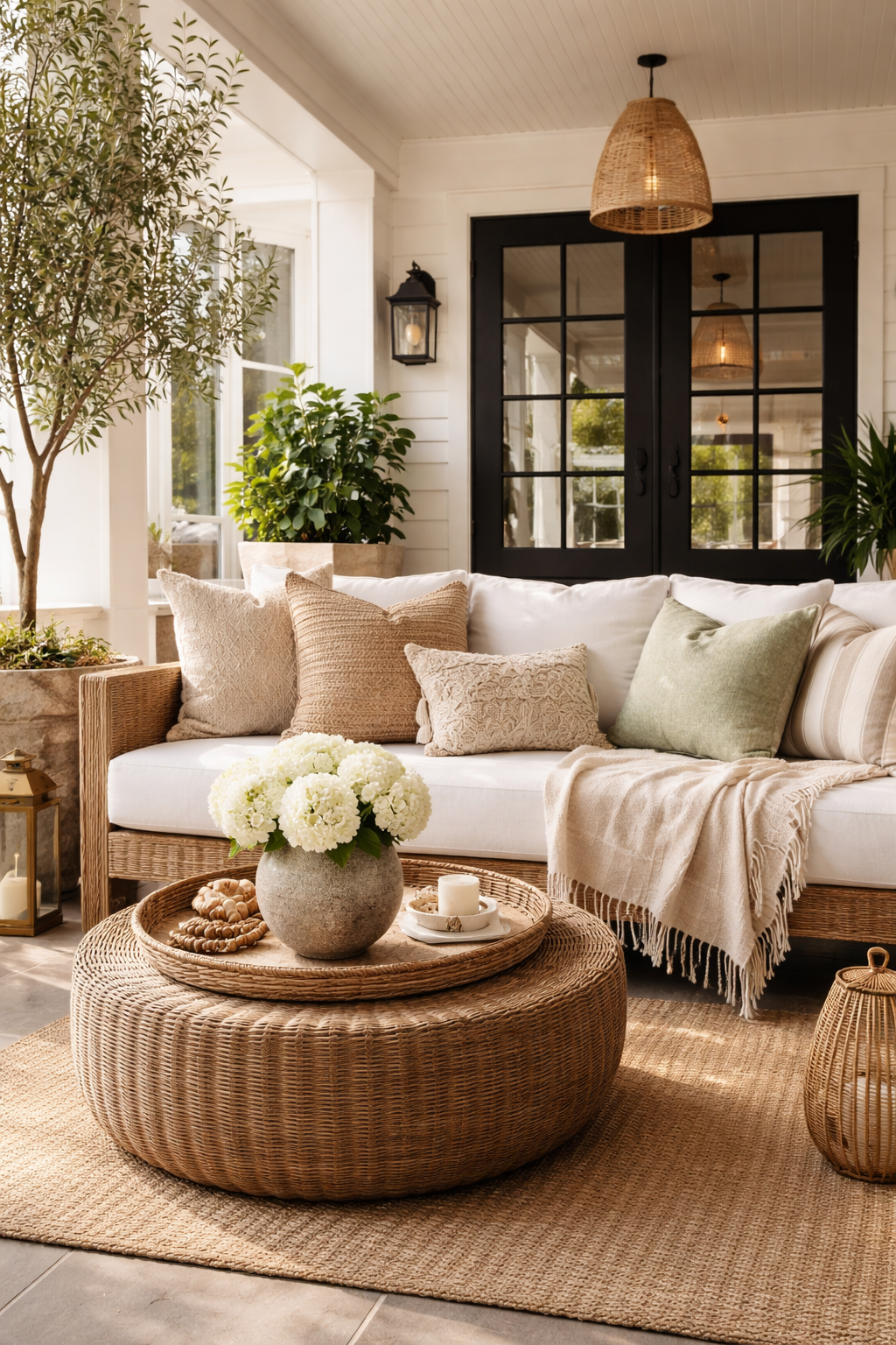 luxurious textured cushion accents