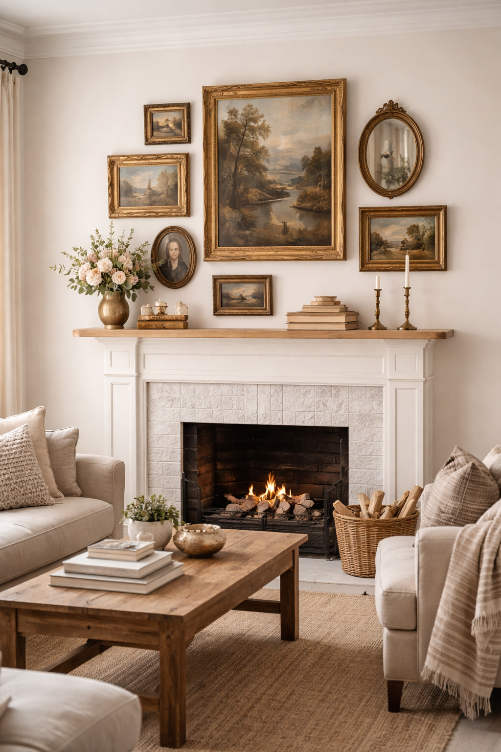 vintage charm through framing