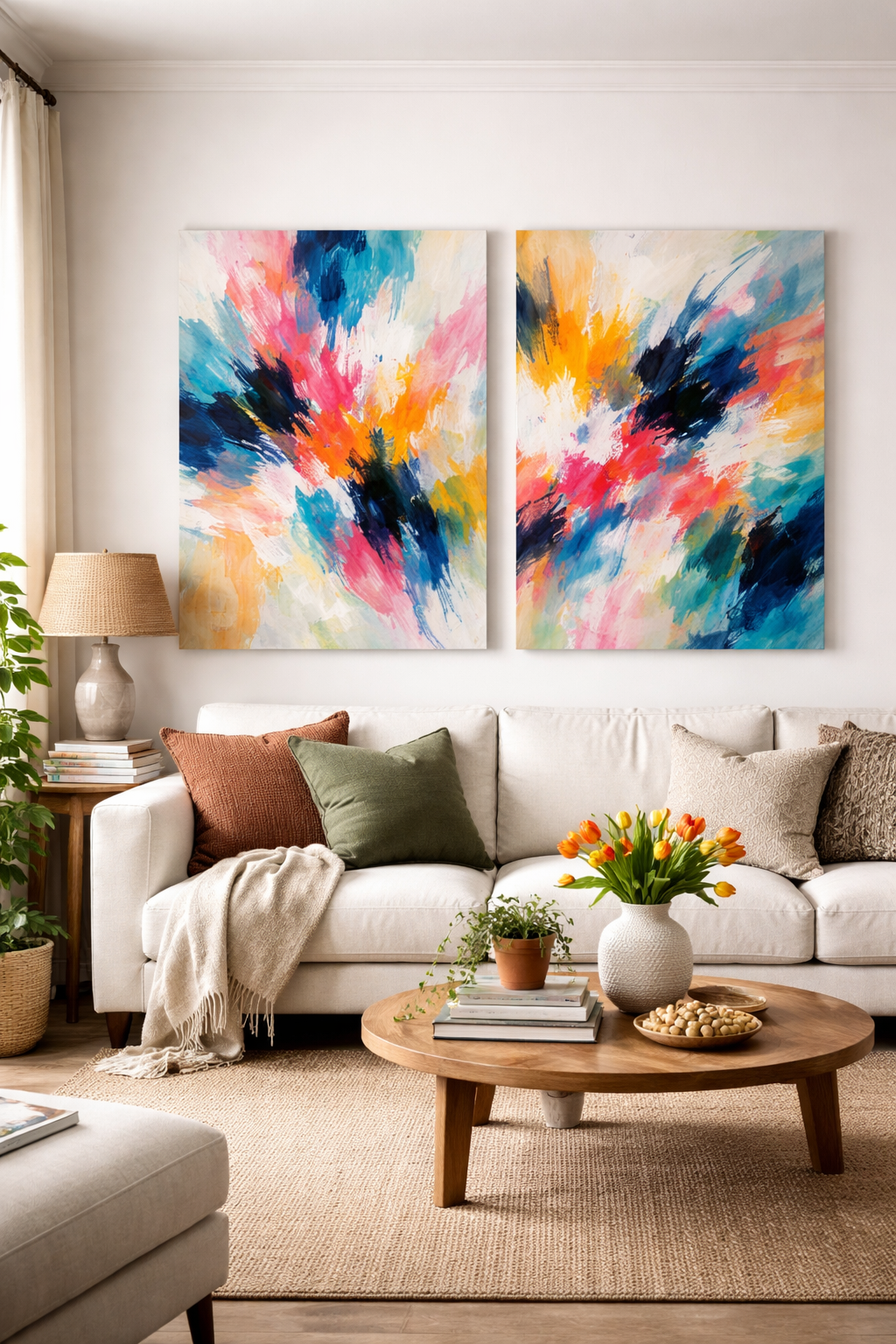 vibrant energetic abstract art