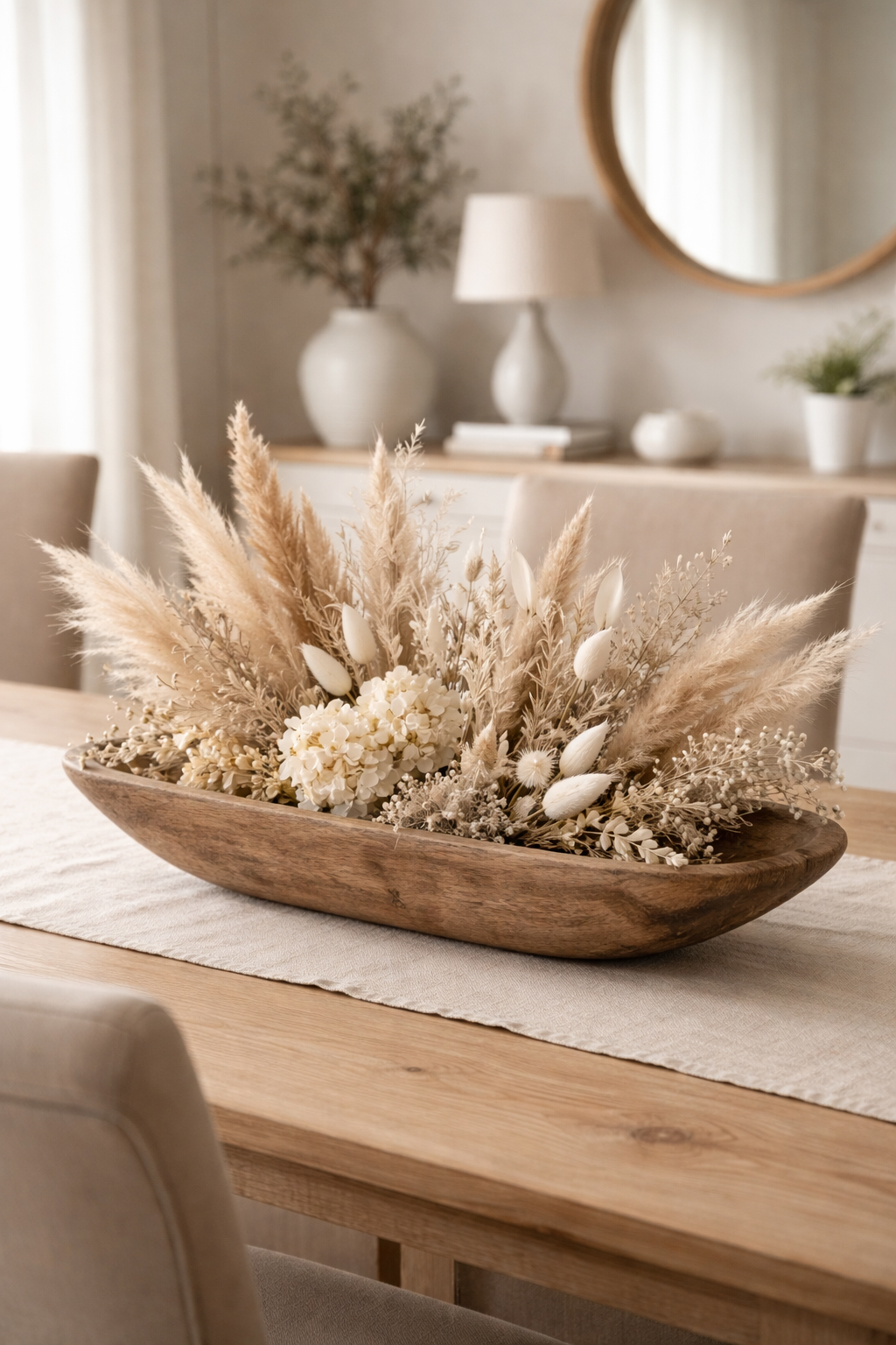 elegant textured neutral arrangement