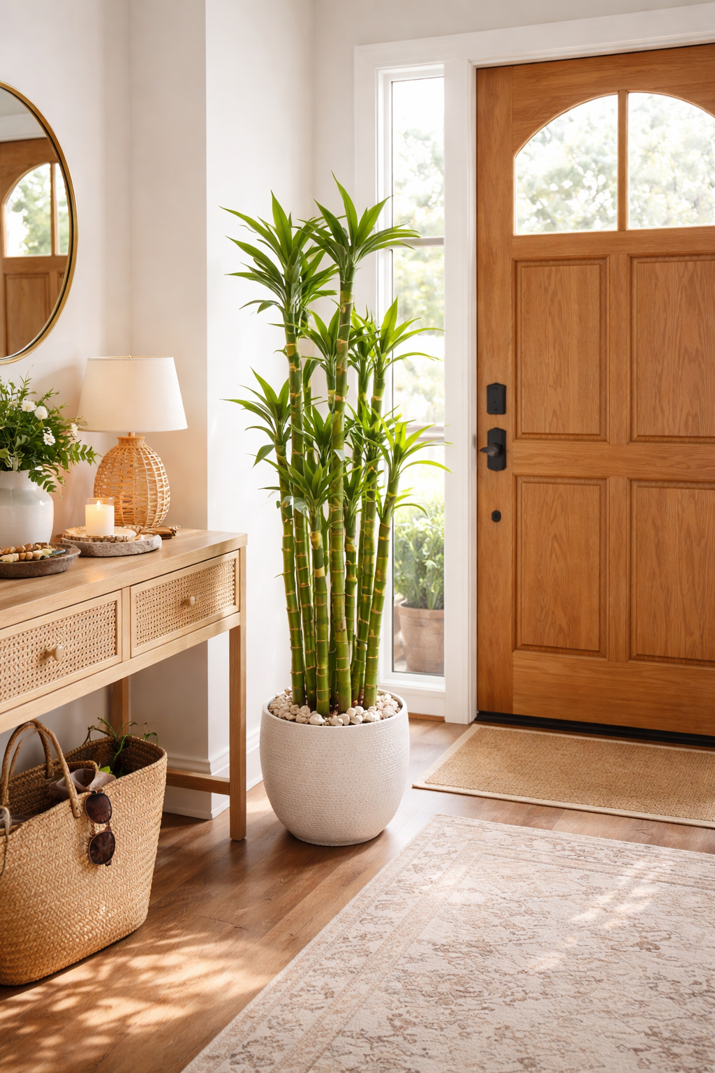 lucky bamboo fosters positive energy