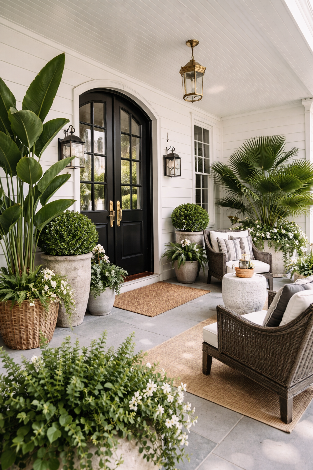 bold greenery enhances curb appeal