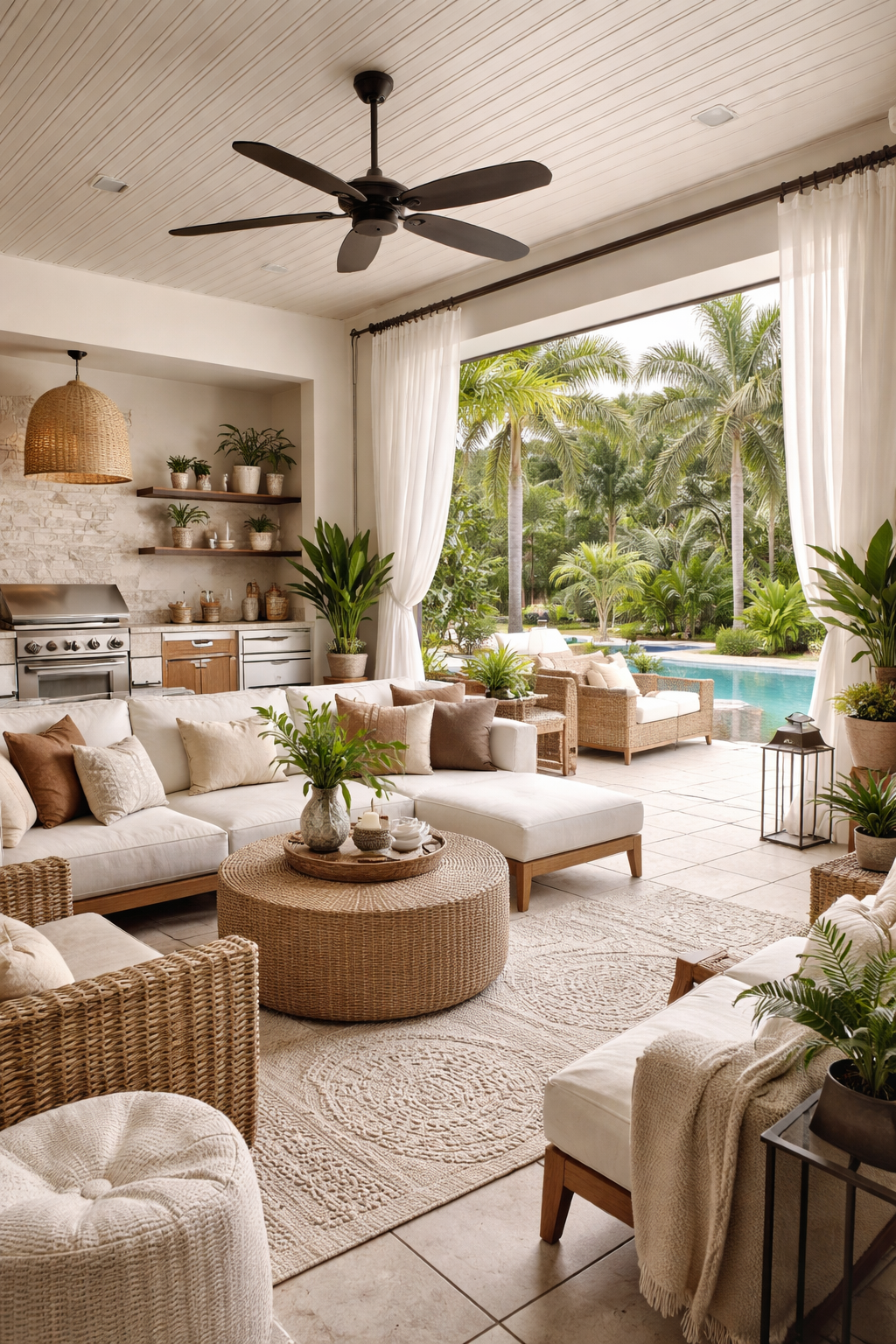 customizable outdoor living space