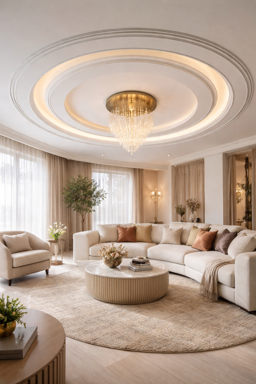 circular ceiling as focal point