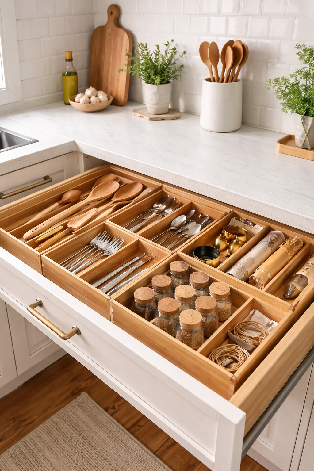 natural bamboo organization solution