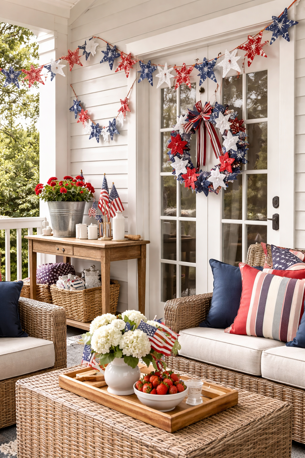 create festive patriotic decorations