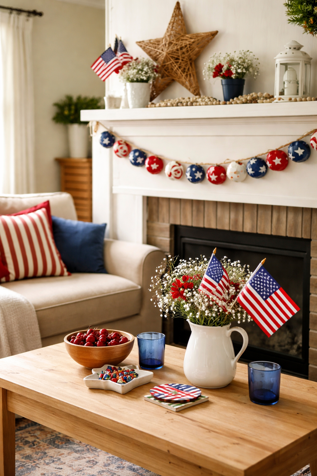 upcycled bottle cap garland