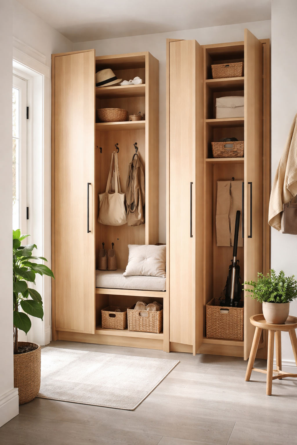 slim sleek vertical storage