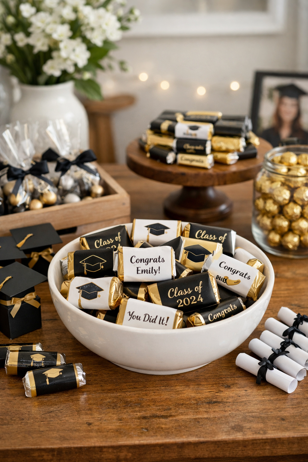 personalized graduation candy favors
