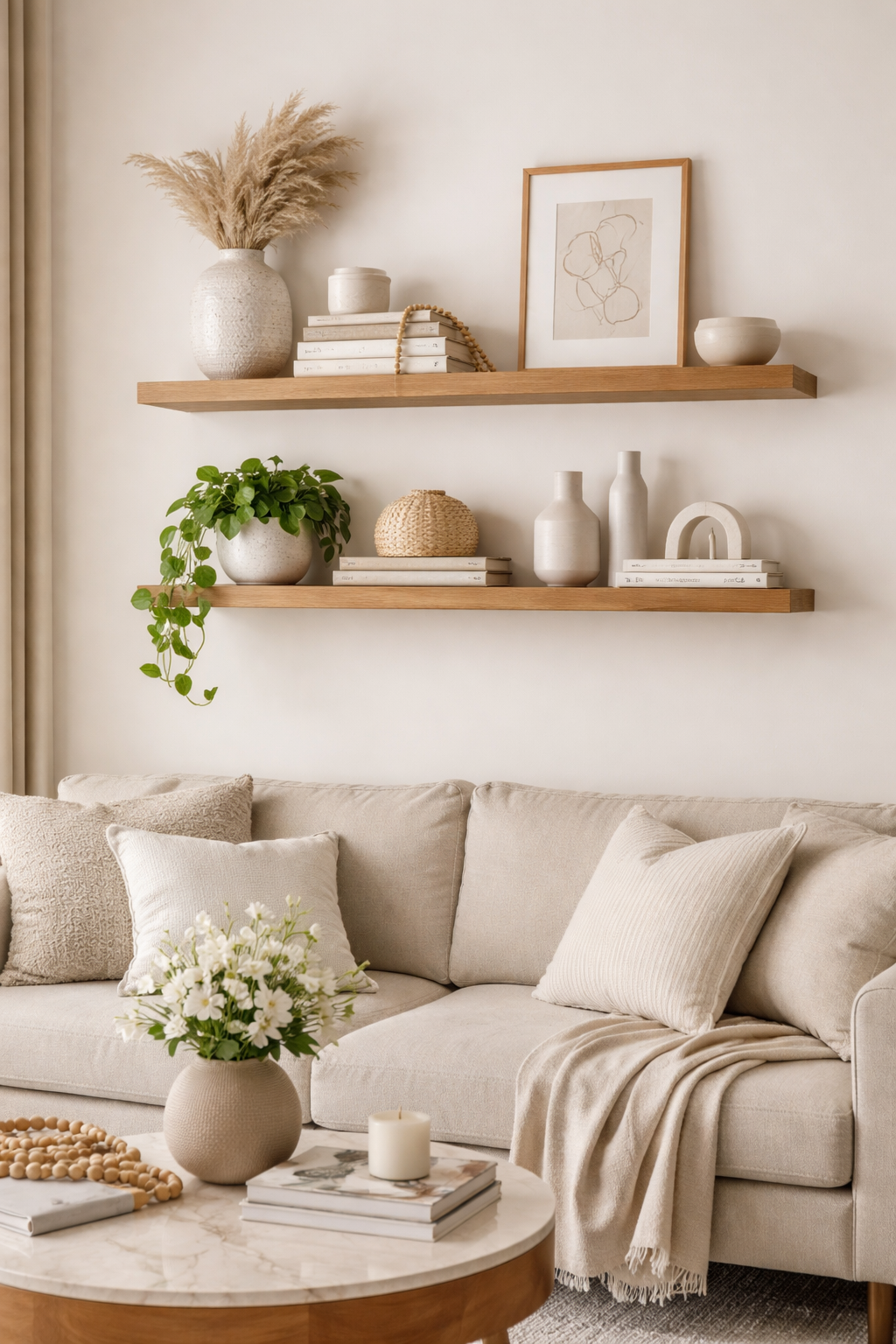 stylish wall mounted display shelves