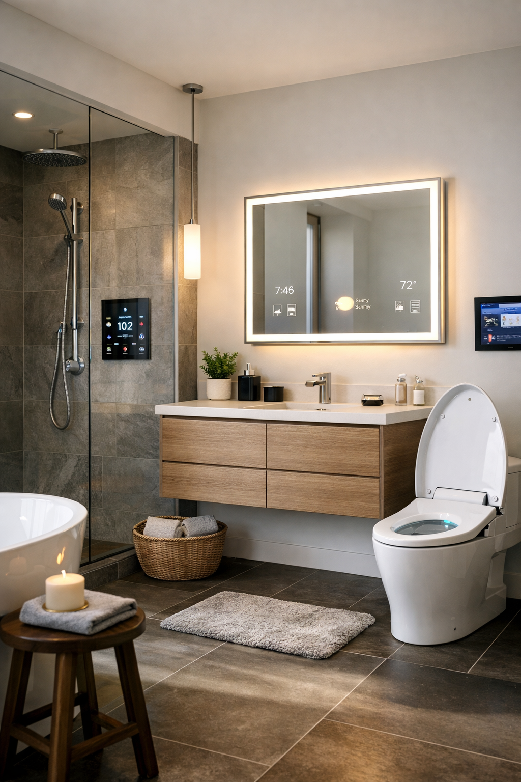 smart bathroom technology integration