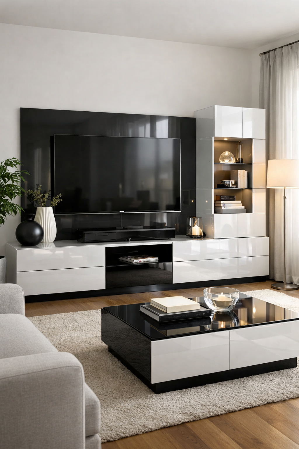 modern glossy reflective elegance