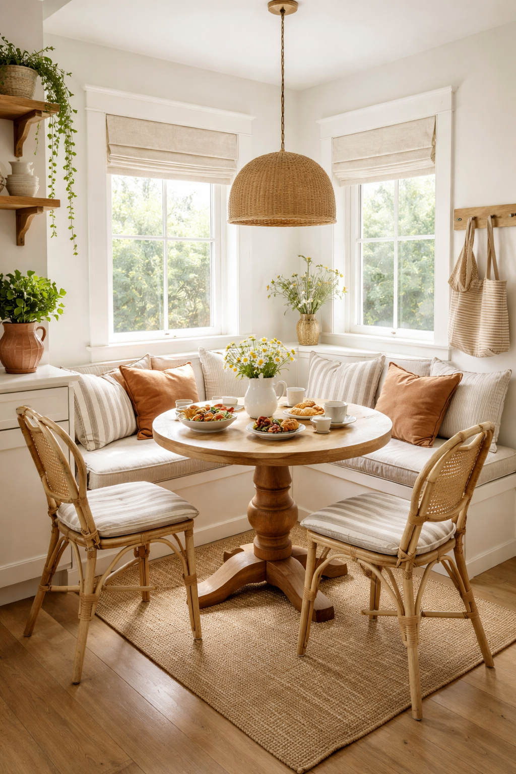 charming cozy breakfast corner