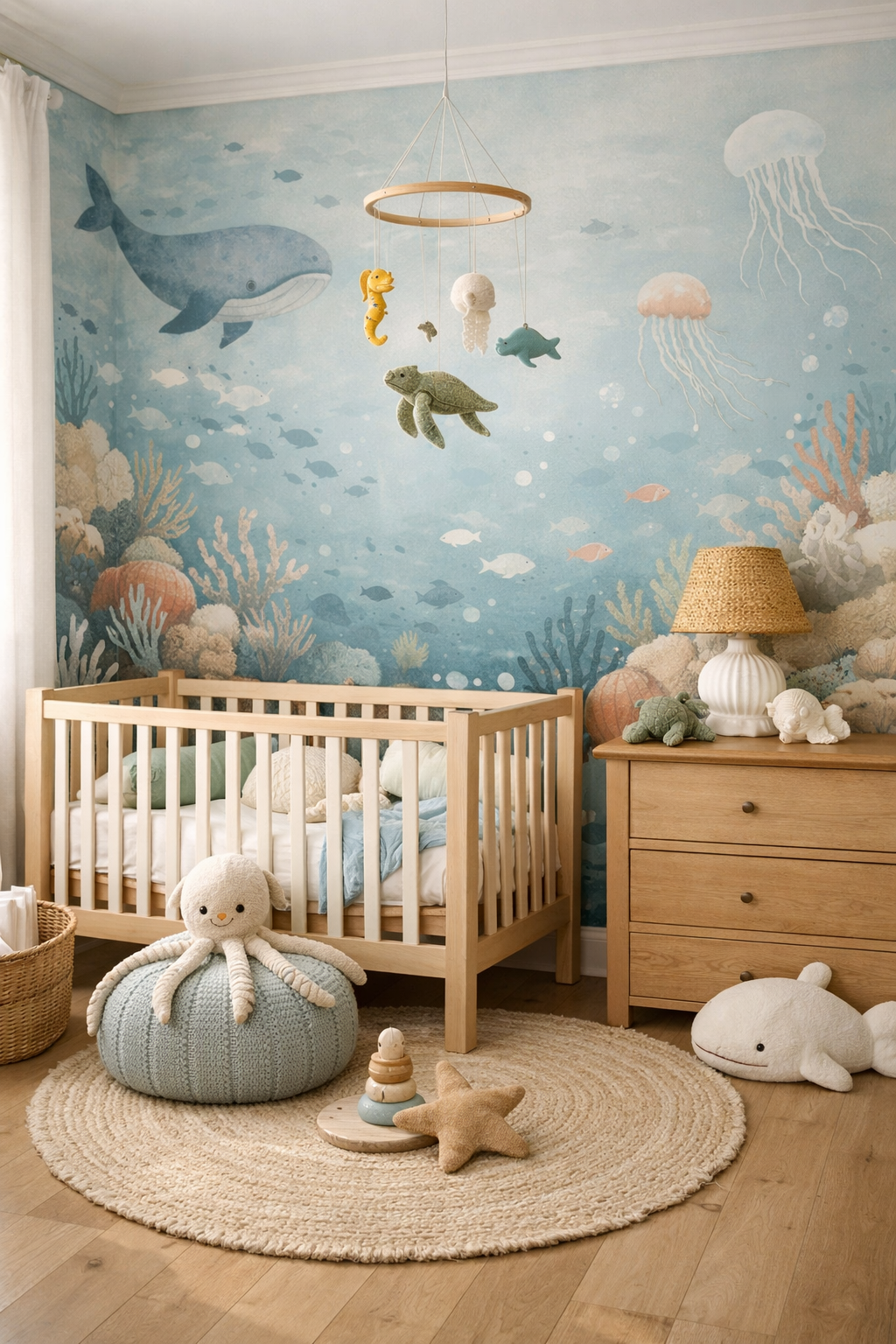 underwater wonderland nursery decor