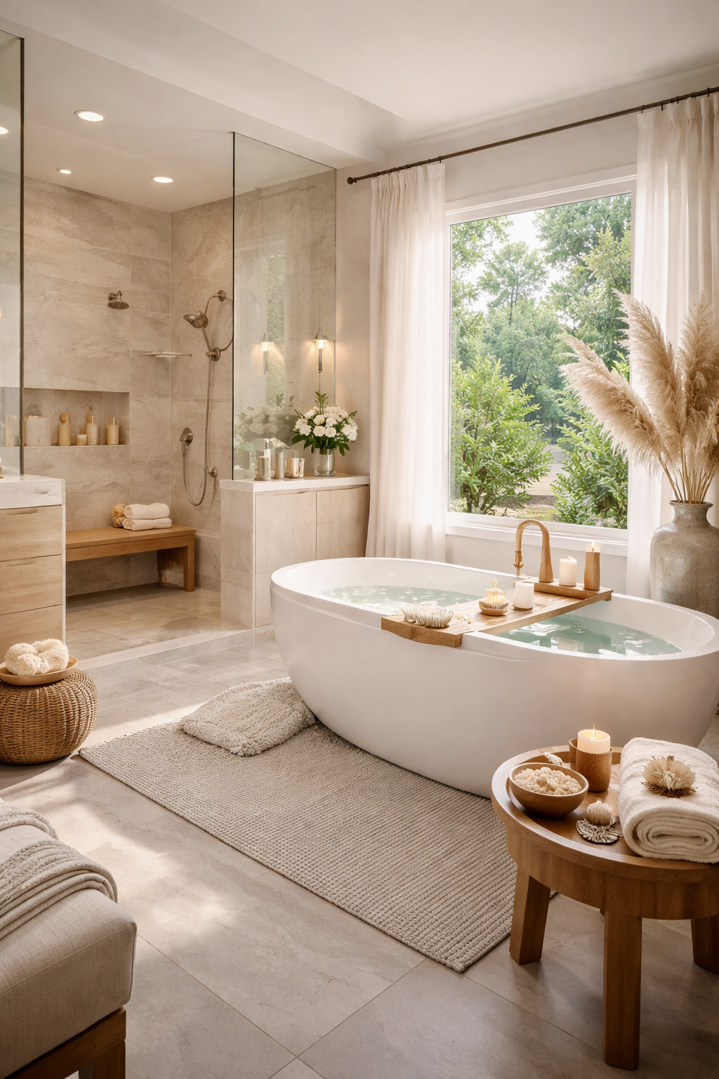 luxurious relaxing spa elements