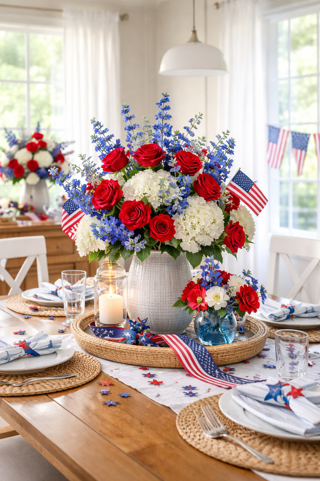 patriotic floral centerpiece ideas
