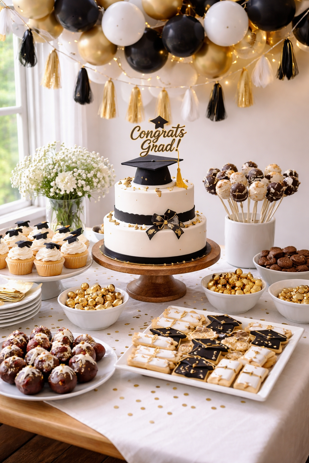 20 Epic Backyard Graduation Party Ideas for a Celebration to Remember 7 celebrate graduation with desserts