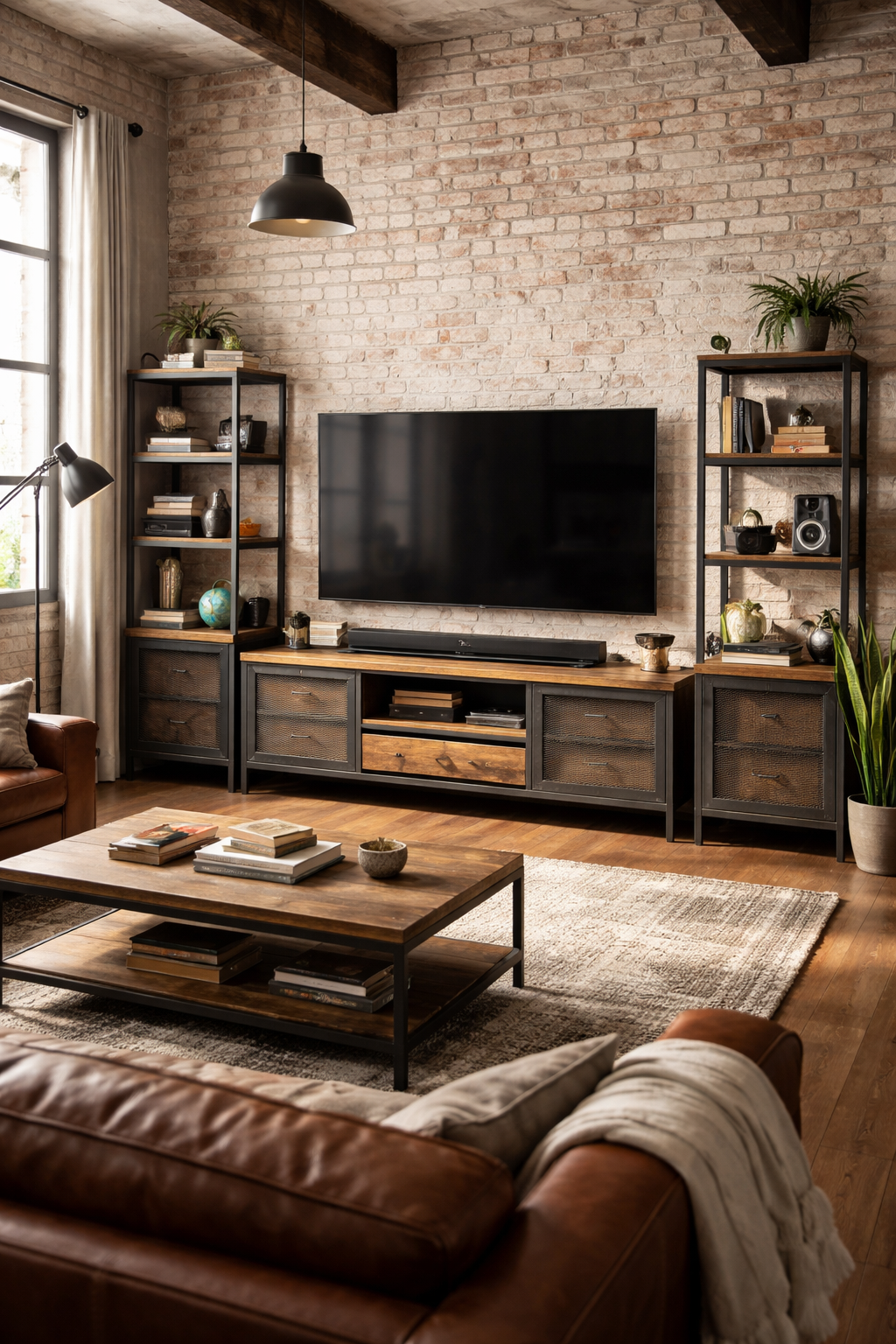 industrial rustic modern blend