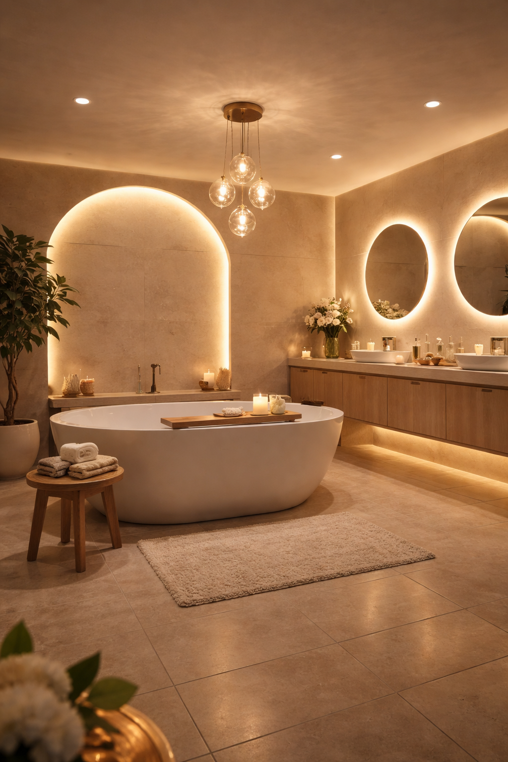 adjustable ambient bathroom lighting