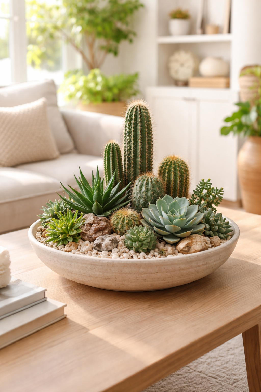 desert chic succulent arrangement