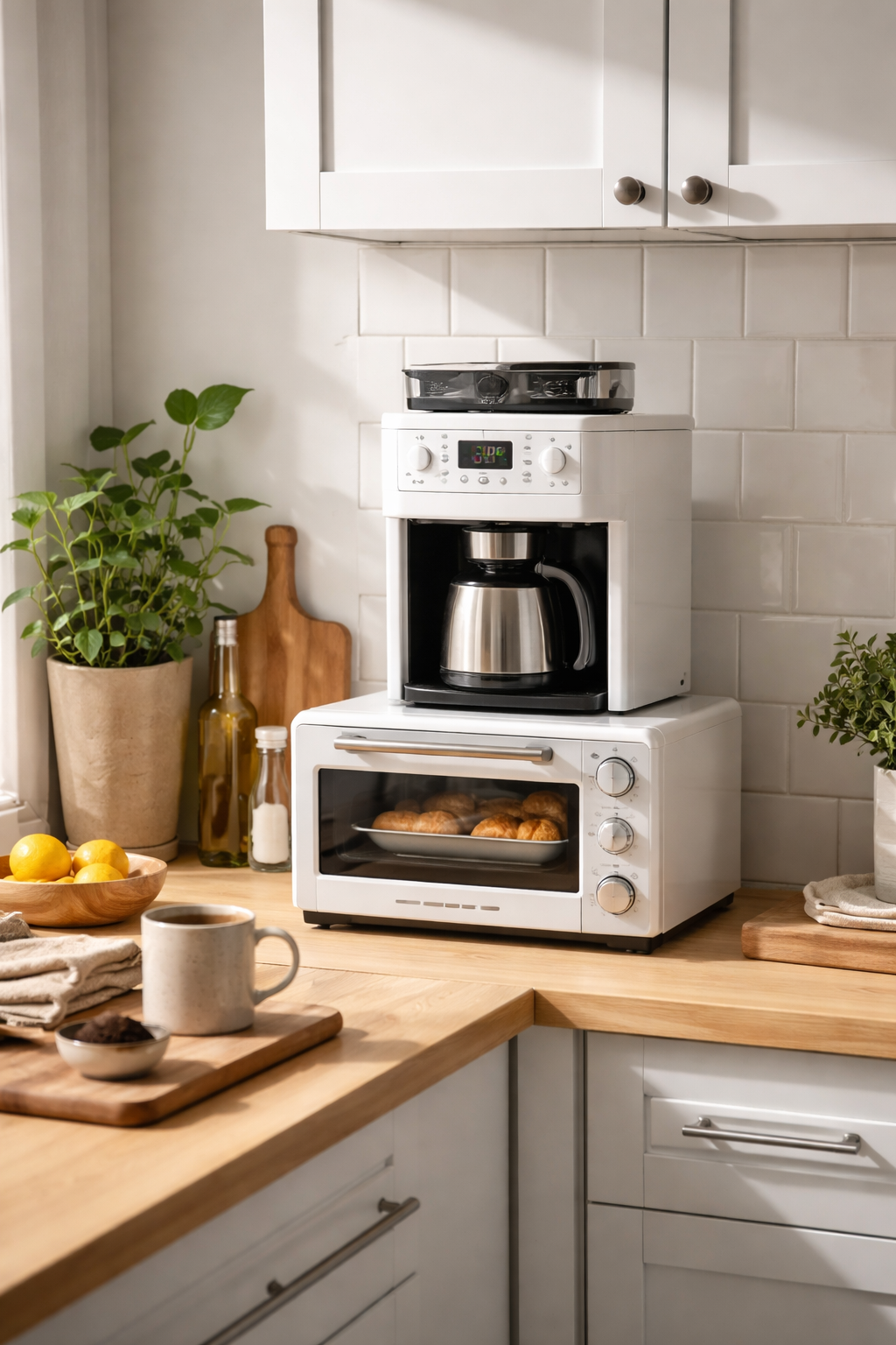 stackable space saving appliances