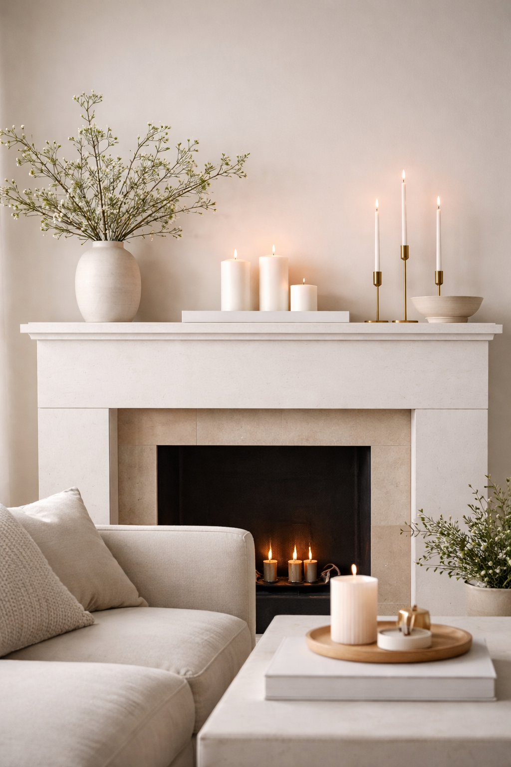 minimalist candle arrangement tips