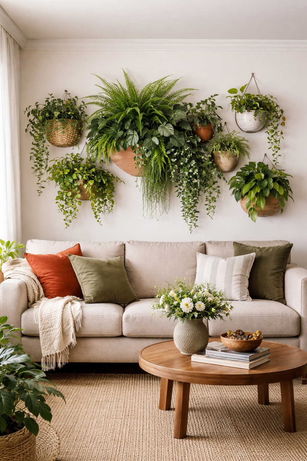 vibrant layered plant display