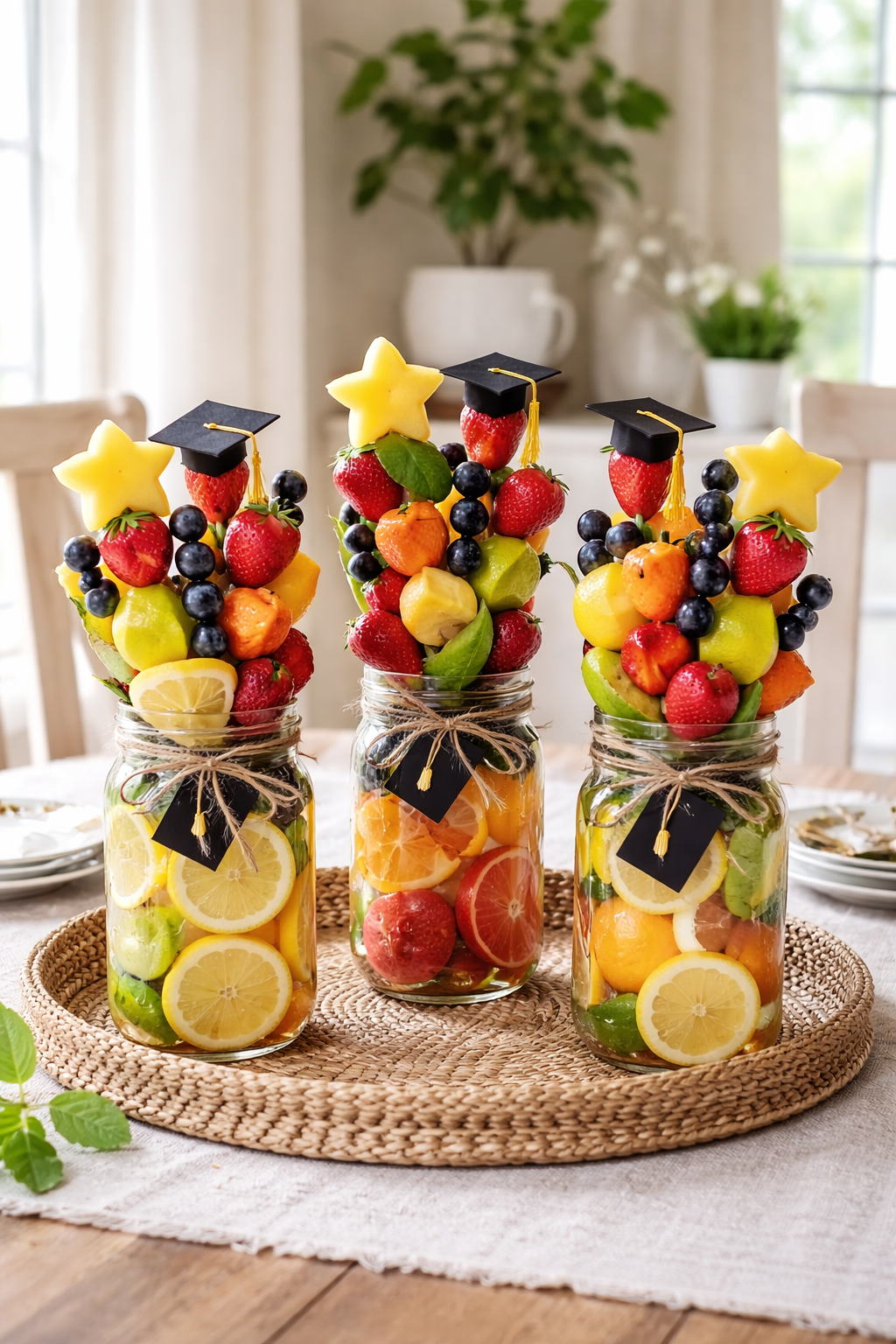 colorful fresh fruit arrangements
