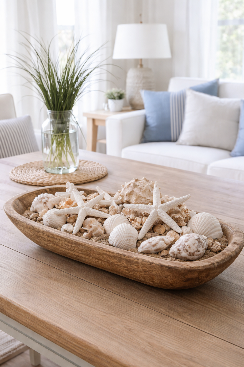 coastal shells starfish arrangement