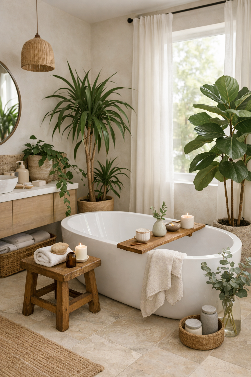 add greenery for tranquility