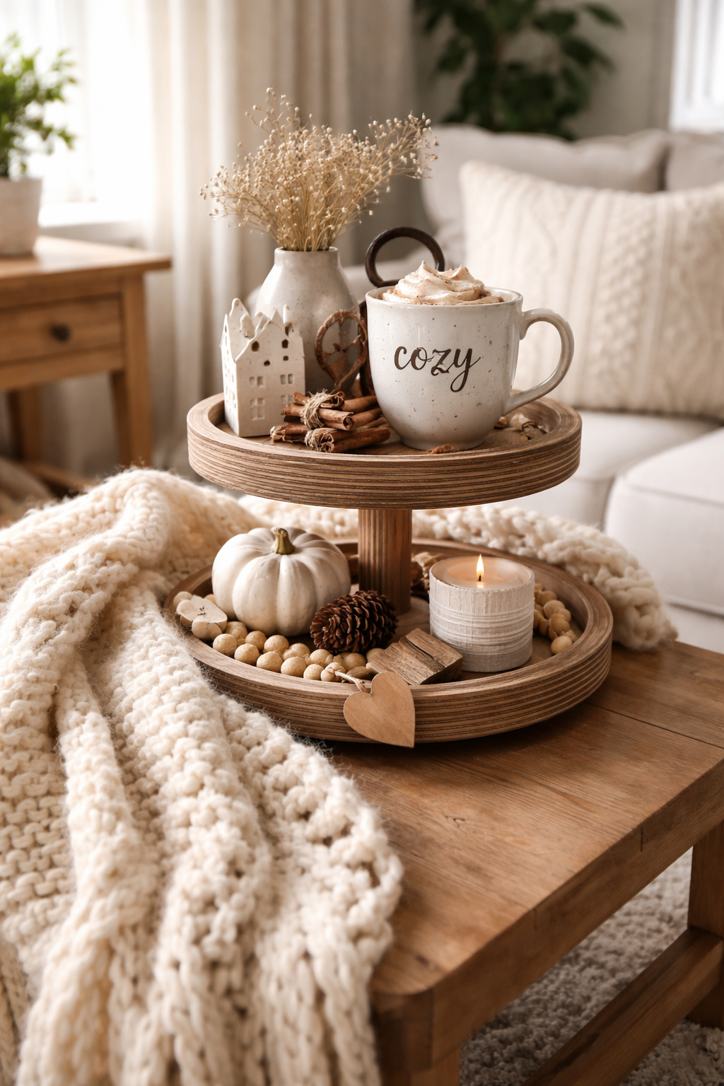 cozy mug and blanket