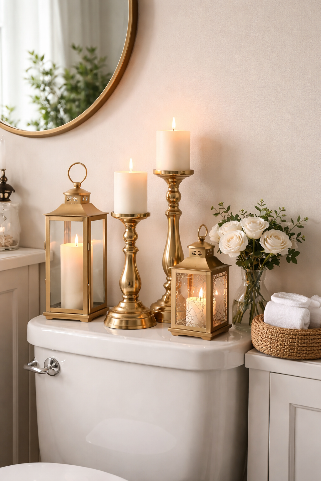 25 Gorgeous Above Toilet Decor Ideas You’ll Want to Steal 8 elegant refined bathroom accents