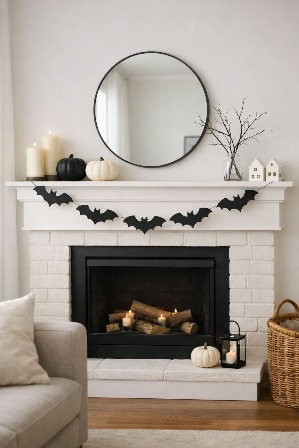 halloween mantel ideas simple