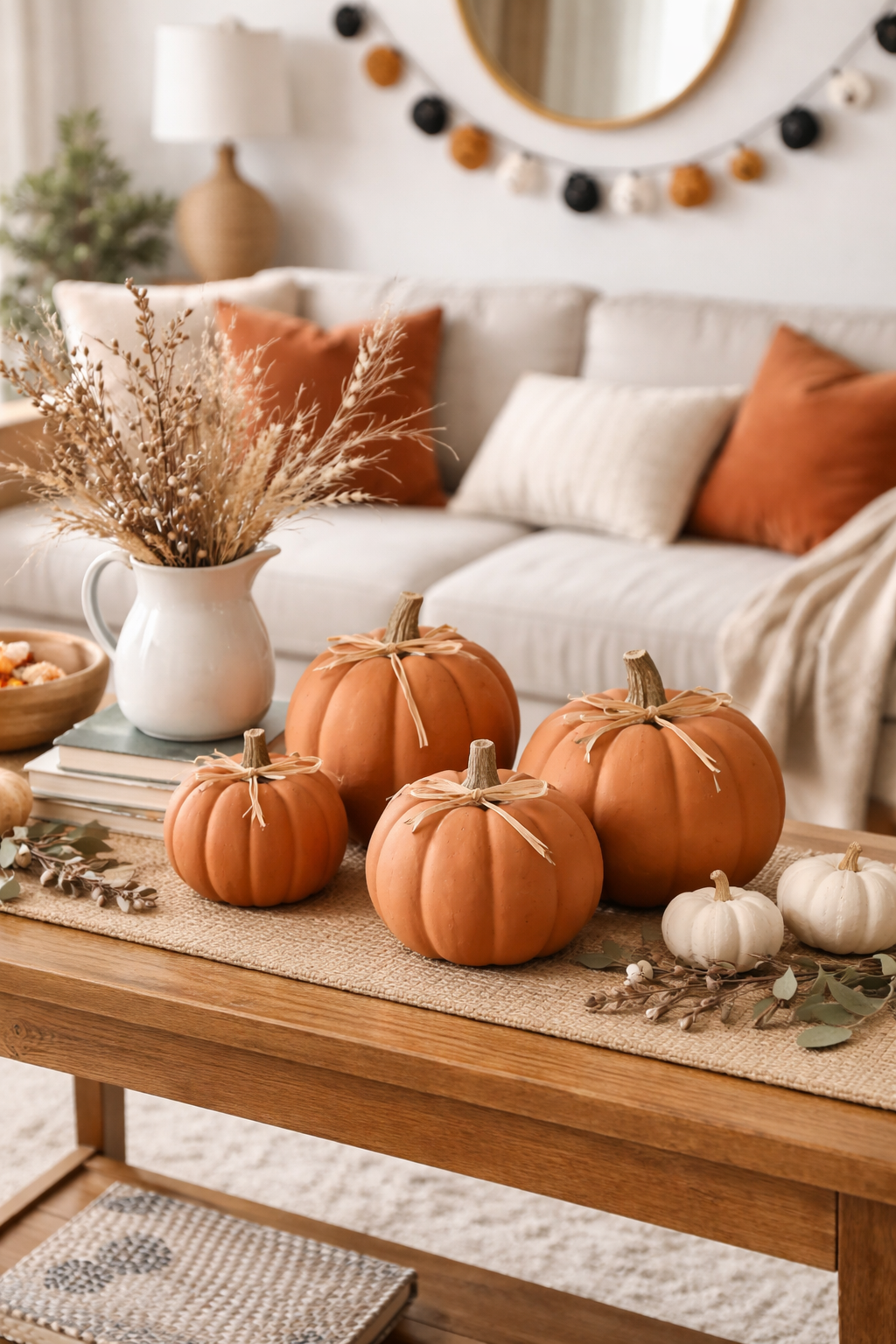diy terracotta pumpkins