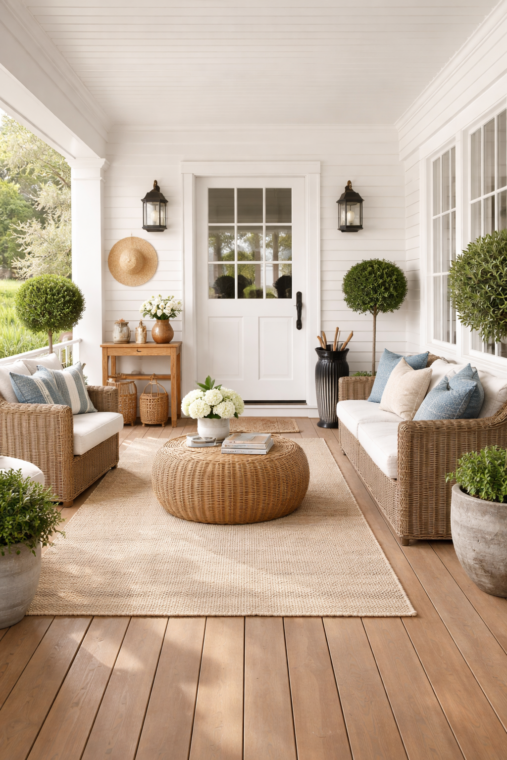 keep porch clean and organized