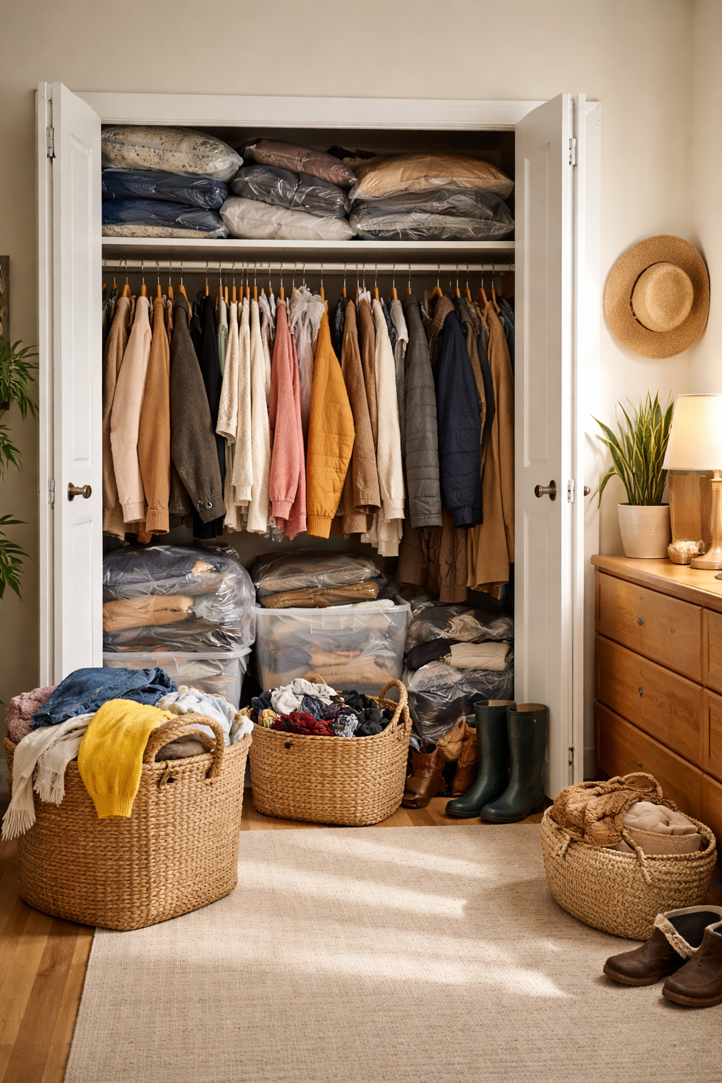 manage seasonal wardrobe clutter